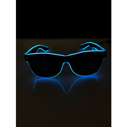 Óculos com Led Neon Restart Azul Turquesa