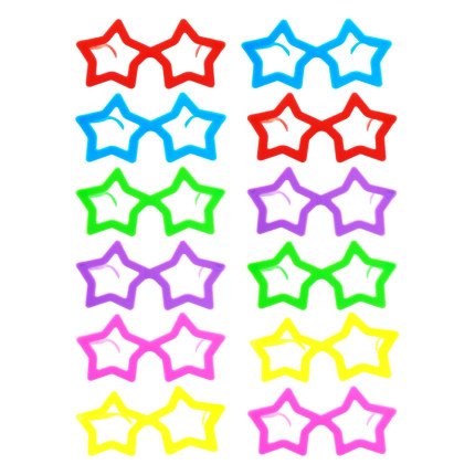 Óculos Estrela com 12 - Sortido