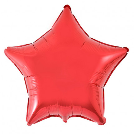 Balão Estrela 20" 50 Cm Metalizado - Vermelho