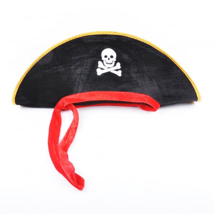 Chapéu Capitão Pirata - Veludo - 1