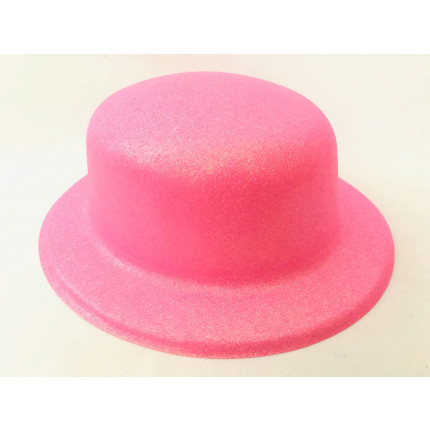 Chapéu Coquinho Neon com Glitter - Rosa Pink