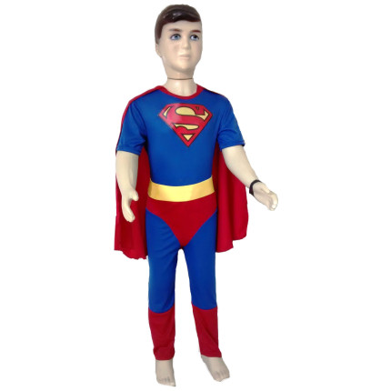 Fantasia Herói Super S com Cinto Infantil