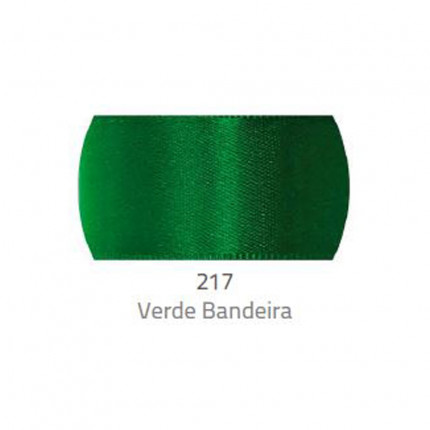 Fita Cetim 15 mm x 1 m - 217 Verde Bandeira