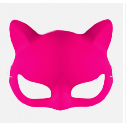 Máscara Gatinha Neon - Rosa