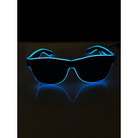 Óculos com Led Neon Restart Azul Turquesa