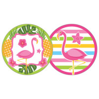 Adesivo com 16 - Flamingos