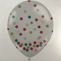 Balão 12" Balloontech com 12 - Confete - 1