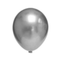 Balão 9" Joy com 25 Metálico Prata