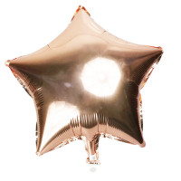 Balão Estrela 20" 50 Cm Metalizado - Ouro Rosê