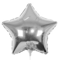 Balão Estrela 12" 30 Cm Metalizado - Prata