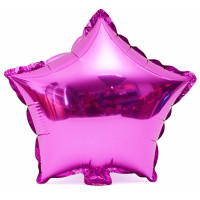 Balão Estrela 20" 50 Cm Metalizado - Rosa Pink