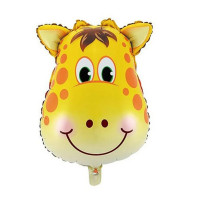 Balão Cabeça De Animal  - Safari 28 Cm - Girafa