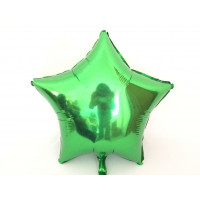 Balão Estrela 12" 30 cm metalizado - Verde