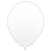 Balão 07" 18 cm Balloontech com 50 - Branco Neve