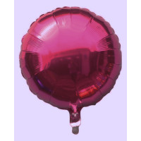 Balão Redondo 18" 46 cm Metalizado - Rosa Escuro