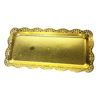 Bandeja 30x15 Luxo Dourada