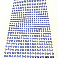 Cartela De Strass Auto Adesivo com 153 - Azul Royal