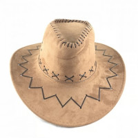 Chapéu Cowboy Camurça Ad596 - Marrom Claro - 2