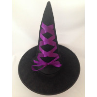 Chapéu de Bruxa com Laço - Roxo