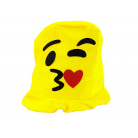 Chapéu de Veludo Emoji - Beijo com Coração