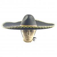 Chapéu Mexicano Sombrero - Dourado