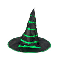 Chapéu de Bruxa com Fita Verde
