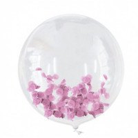 Confetes para Decoração de Balões - Rosa Claro