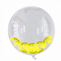 Confetes para Decoração de Balões - Amarelo Canário