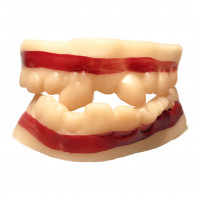 Dentadura Halloween de Silicone - Dentes Tortos - 1