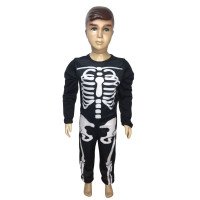 Fantasia Infantil Esqueleto Halloween Longa 