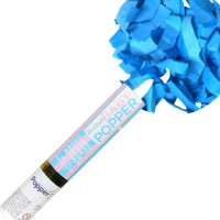 Lança Confete Papel Azul Cha Revelação Menino 30 cm