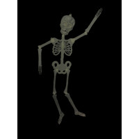 Enfeite Halloween Esqueleto Brilha no Escuro 30cm - 2