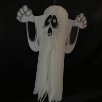 Enfeite Sanfonado Halloween - Fantasma 40cm