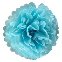 Flor Decorativa 35 cm - Azul Claro
