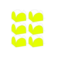 Forma 4 Pétalas com 50 - Amarelo Neon