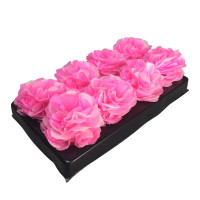 Forminha Para Doce Style com 40 - Rosa com Branco