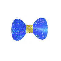 Gravata Borboleta Holográfica com 12 - Azul Royal - 1