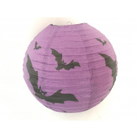 Luminária 30cm Estampada Halloween - Morcego