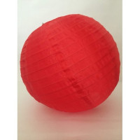 Luminária Oriental Papel 35 cm - Vermelho