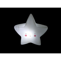 Luminária Estrela com Carinha - Branco - 2