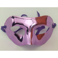 Máscara Veneziana Lisa Metalizada - Roxo