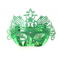 Máscara Veneziana Reggi - Verde Bandeira