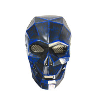 Mascara Luxo Halloween Caveira Azul