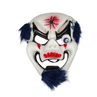 Mascara Caveira Palhaço Chinês Halloween - Azul