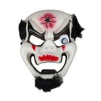 Mascara Caveira Palhaço Chinês Halloween - Preto