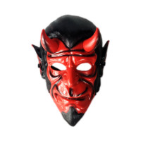 Mascara Halloween Diabo com Chifre