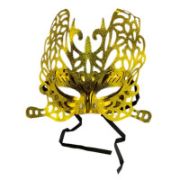 Máscara Veneziana Carnavalesca - Dourado