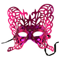 Máscara Veneziana Carnavalesca - Rosa