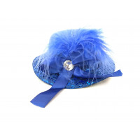 Mini Chapéu Decorado - Azul -1