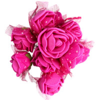 Mini Flor de Eva com 144 Rosa Choque